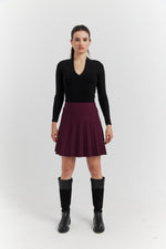 Charger le modèle 3D dans le visionneur de galerie, TOP COL CYGNE MANCHES LONGUES LYRINE NOIR