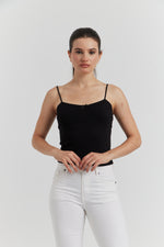 Charger le modèle 3D dans le visionneur de galerie, DEBARDEUR BRETELLE REGLABLE ISERYN NOIR