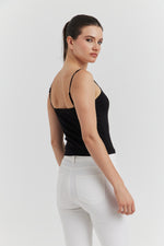 Charger le modèle 3D dans le visionneur de galerie, DEBARDEUR BRETELLE REGLABLE ISERYN NOIR