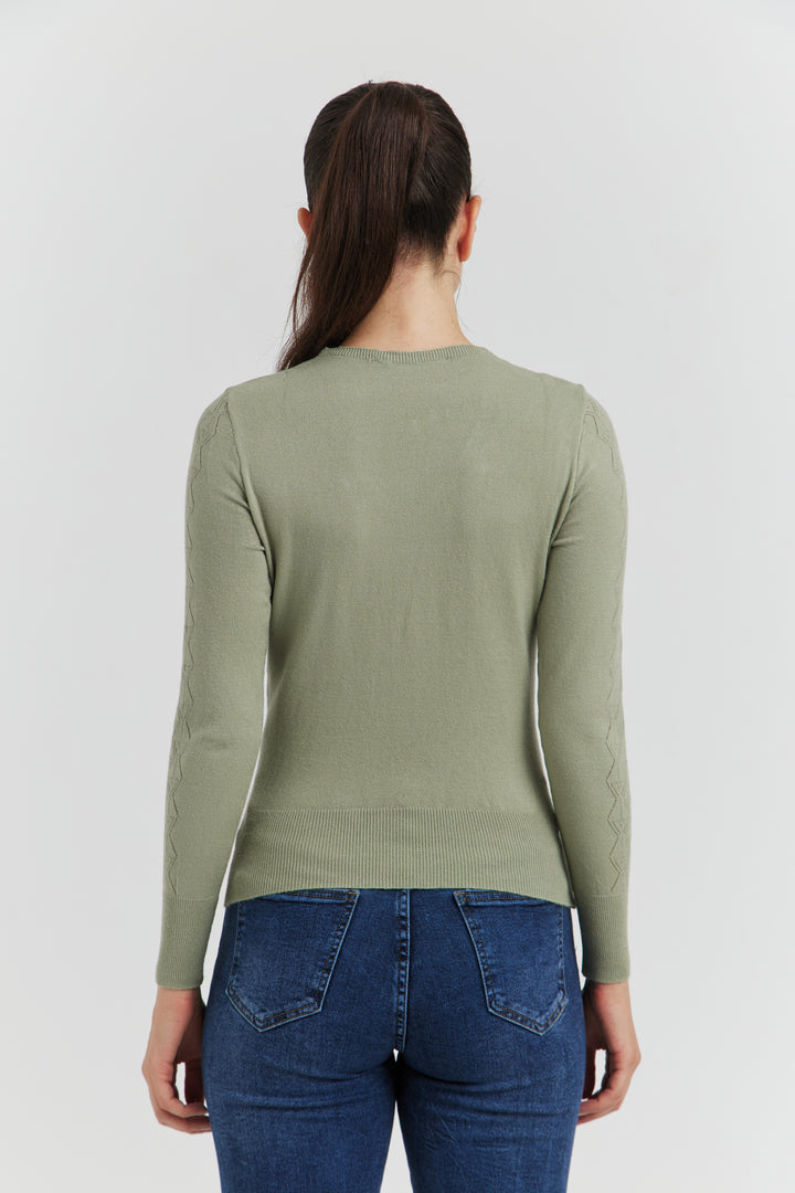 PULL V FANTAISIE AJOURE LYRIA AMANDE