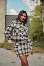 Charger le modèle 3D dans le visionneur de galerie, ENSEMBLE NOVIRA CARREAUX NOIR/BLANC