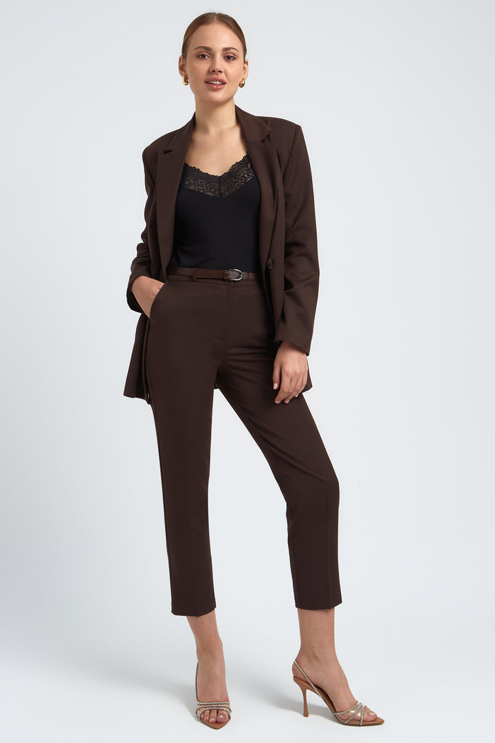PANTALON FEMME EMILY CHOCOLAT