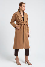 Charger le modèle 3D dans le visionneur de galerie, MANTEAU MODE FEMME MINDY CAMEL
