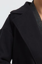 Charger le modèle 3D dans le visionneur de galerie, MANTEAU FEMME MODE MINDY NOIR