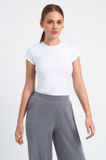 Charger le modèle 3D dans le visionneur de galerie, PANTALON FLUIDE FEMME DOLCE GRIS CLAIR