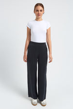 Charger le modèle 3D dans le visionneur de galerie, PANTALON FLUIDE FEMME DOLCE NOIR