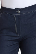 Charger le modèle 3D dans le visionneur de galerie, PANTALON FACON JEAN FEMME JANE