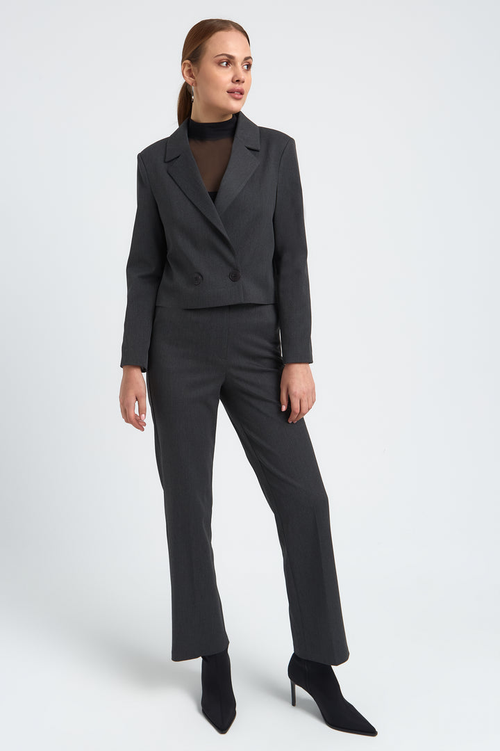 VESTE COURTE FEMME CAPUCINE GRIS