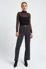 Charger le modèle 3D dans le visionneur de galerie, PANTALON DROIT FEMME CAPUCINE ANTHRACITE