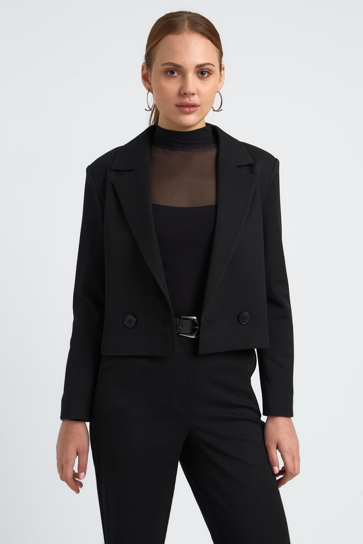 VESTE COURTE FEMME CAPUCINE NOIR