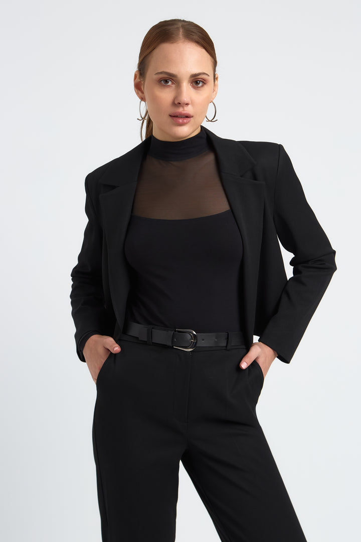 VESTE COURTE FEMME CAPUCINE NOIR