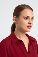 Charger le modèle 3D dans le visionneur de galerie, BOUCLE D'OREILLE FANTAISIE LYS