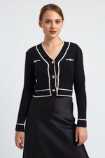 Charger le modèle 3D dans le visionneur de galerie, GILET FEMME MODE LILY NOIR/ECRU