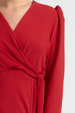 Charger le modèle 3D dans le visionneur de galerie, ROBE BARBARA ROUGE