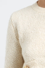 Charger le modèle 3D dans le visionneur de galerie, GILET FEMME BOUCLETTE MAYA CREME