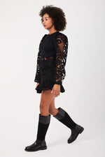 Charger le modèle 3D dans le visionneur de galerie, ROBE DONATELLA NOIR