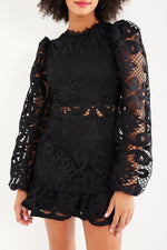 Charger le modèle 3D dans le visionneur de galerie, ROBE DONATELLA NOIR