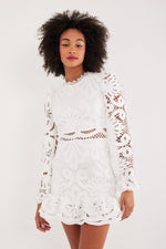 Charger le modèle 3D dans le visionneur de galerie, ROBE DONATELLA BLANC