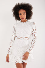 Charger le modèle 3D dans le visionneur de galerie, ROBE DONATELLA BLANC