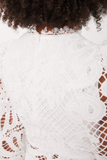 Charger le modèle 3D dans le visionneur de galerie, ROBE DONATELLA BLANC