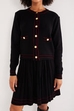 Charger le modèle 3D dans le visionneur de galerie, ENSEMBLE MAILLE FEMME MODE LISERETTE