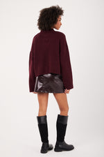 Charger le modèle 3D dans le visionneur de galerie, PULL FEMME DIAMONDS BORDEAUX