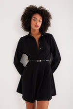 Charger le modèle 3D dans le visionneur de galerie, ROBE CHEMISE VAHINA REGLISSE