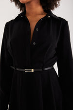 Charger le modèle 3D dans le visionneur de galerie, ROBE CHEMISE VAHINA REGLISSE