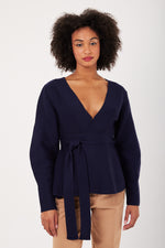 Charger le modèle 3D dans le visionneur de galerie, PULL FEMME CLASSCOEUR NAVY