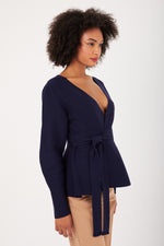 Charger le modèle 3D dans le visionneur de galerie, PULL FEMME CLASSCOEUR NAVY