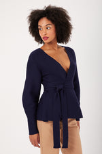 Charger le modèle 3D dans le visionneur de galerie, PULL FEMME CLASSCOEUR NAVY