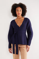 Charger le modèle 3D dans le visionneur de galerie, PULL FEMME CLASSCOEUR NAVY
