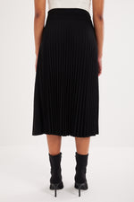 Charger le modèle 3D dans le visionneur de galerie, JUPE MODE FENDU AVEC SHORT INTEGRE PLISSORE NOIR