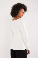 Charger le modèle 3D dans le visionneur de galerie, PULL FEMME CLASSCOEUR CREME