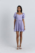 Charger le modèle 3D dans le visionneur de galerie, ROBE COEUR ELIOR MAUVE