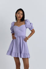 Charger le modèle 3D dans le visionneur de galerie, ROBE COEUR ELIOR MAUVE