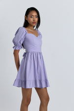 Charger le modèle 3D dans le visionneur de galerie, ROBE COEUR ELIOR MAUVE