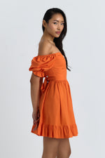 Charger le modèle 3D dans le visionneur de galerie, ROBE COEUR ELIOR ORANGE