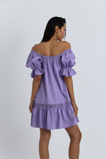 Charger le modèle 3D dans le visionneur de galerie, ROBE SOLINE MAUVE