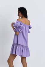 Charger le modèle 3D dans le visionneur de galerie, ROBE SOLINE MAUVE