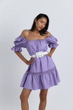 Charger le modèle 3D dans le visionneur de galerie, ROBE SOLINE MAUVE