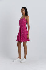 Charger le modèle 3D dans le visionneur de galerie, ROBE A POIS ELAYA SHOKING PINK