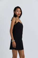 Charger le modèle 3D dans le visionneur de galerie, ROBE BRODERIE ANGLAISE AUBELA NOIR