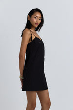 Charger le modèle 3D dans le visionneur de galerie, ROBE BRODERIE ANGLAISE AUBELA NOIR