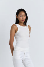 Charger le modèle 3D dans le visionneur de galerie, DEBARDEUR SILEA BLANC