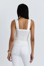 Charger le modèle 3D dans le visionneur de galerie, DEBARDEUR SILEA BLANC