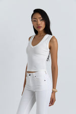 Charger le modèle 3D dans le visionneur de galerie, DEBARDEUR TEA BLANC