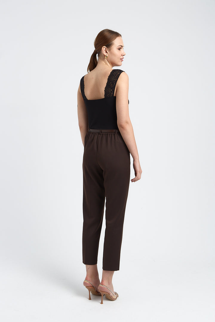 PANTALON EMILY MARRON