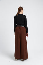 Charger le modèle 3D dans le visionneur de galerie, PANTALON FEMME VALERIE MARRON
