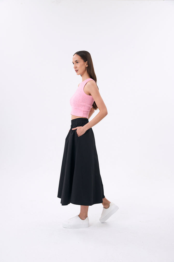 DEBARDEUR STRASS FEMME ENCHANTÉE ROSE BONBON